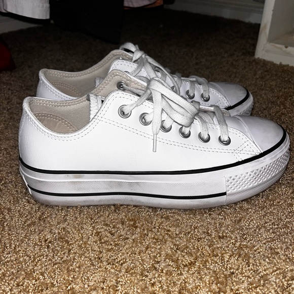 Low top platform leather converse - Picture 2 of 4